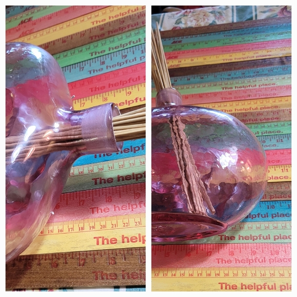 Vtg BLENKO 6310 decantor VASE rare only made in 1963 ROSE Madonna & child USA - Picture 5 of 7